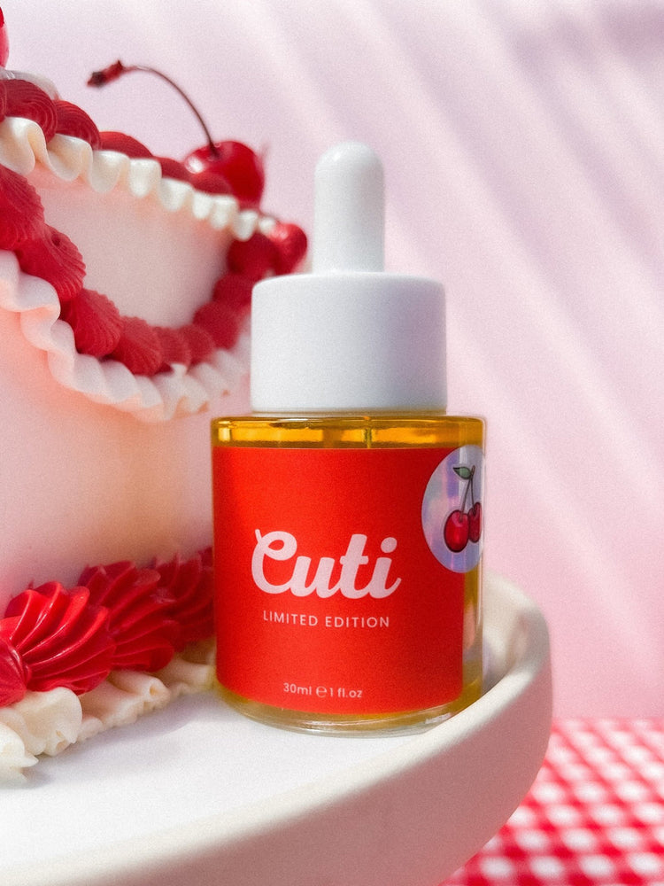 Cuti Cherry Cuticle Oil Bottle